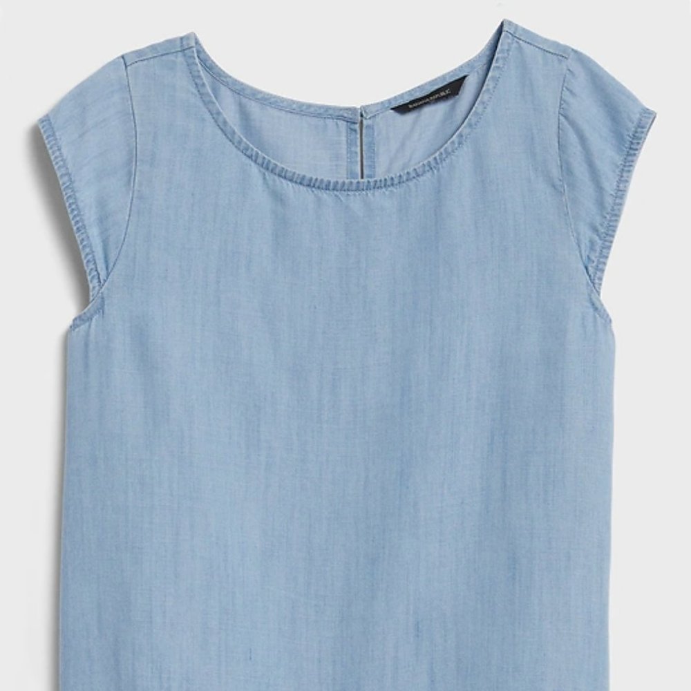 Banana Republic New Tencel Cap-Sleeve Top